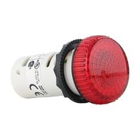 Sprecher and Schuh D7 Pilot Light Monolithic 22.5 mm Red Integrated LED 240V AC