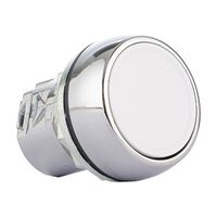 Sprecher and Schuh D7 Pushbutton 22.5 mm Head Only Metal Momentary Flush White Cap Non Illuminated