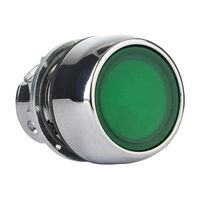 Sprecher and Schuh D7 Pushbutton 22.5 mm Head Only Metal Latching Flush Green Lens Cap Illuminated