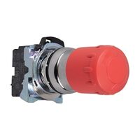 Sprecher and Schuh D7 E Stop 22.5mm Complete Metal 2 POS 30mm Operator MOM Twist to Release Red 1NC