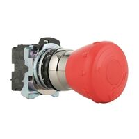 Sprecher and Schuh D7 E Stop 22.5mm Complete Metal 2 POS 40mm Operator MOM Twist to Release Red 1NC