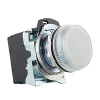 Sprecher and Schuh D7 Pilot Light 22.5 mm Complete Metal LED 24V AC DC Clear Lens