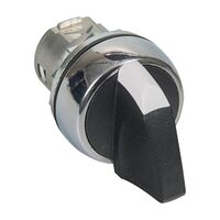 Sprecher and Schuh D7 Selector Switch 22.5mm Head Only Metal STD BLK Knob 3 POS Maintained Switching