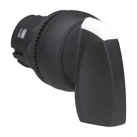 Sprecher and Schuh D7 Selector Switch 22.5mm Head Only Plastic Long Knob BLK 2 POS SR from Left