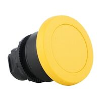 Sprecher and Schuh D7 PushButton 22.5mm Momentary Mushroom Plastic Head 40 mm Yellow