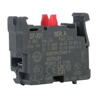Sprecher and Schuh D7 Contact Block 1 NC for 22.5 mm Pushbutton Operators