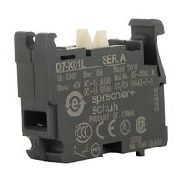 Sprecher and Schuh D7 Contact Block 1 NC for 22.5 mm Pushbutton Operators Late Break