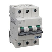 NHP DIN-T Miniature Circuit Breaker 10kA 3Pole 40A D Curve