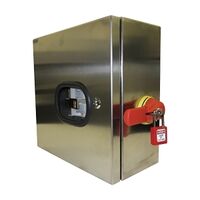 NHP ESS Encl. Loadbreak Switch, SS w/ Viewing Window, Side Operated, 4 Pole 125A