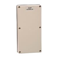 NHP ISO Cover - Blank, 2 Gang - 28mm depth, Grey