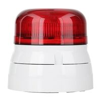 Klaxon Flashguard Beacon 3 Joules Xenon Flashing or Strobe Mode IP65 230V AC Ceiling or Wall Mnt Red