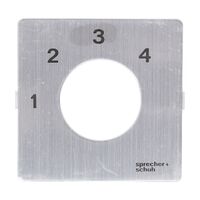 Sprecher and Schuh L2 Cam Switch Ll2A4 Legend Plate 48 x 48mm 1 2 3 4