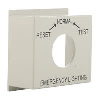 Sprecher and Schuh L2 Cam Switch Ll2P4 Legend Cover Plate Emergency Lighting Rest Normal Test