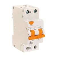 NHP MOD6 Residual Current Device - Short body w/ Overcurrent 6kA 20A 1PN C Curve 10mA Type A 36mm