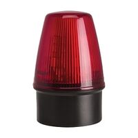 Moflash LED100 ECO Beacon 8 LEDS STD or Flash Mode IP65 8 to 17V AC DC Wall or SUF Mount Lens Red