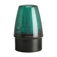 Moflash LED100 ECO Beacon 8 LEDS STD or FLASH Mode IP65 20 to 30V AC DC Wall or SUF Mount Lens Green