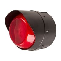 Moflash LEDTL Traffic Light 36 LEDS Steady/ Flash Mode IP65 85-280VAC and 85-380VDC Bracket Mnt Red