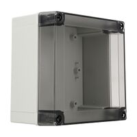 Fibox MNX Terminal Box PC IP66 and IP67 High Box H130 x W130 x 75mm Clear