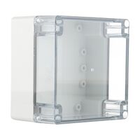 Fibox Euronord Terminal Box PC IP66 and IP67 H120 x W122 x D75mm Clear