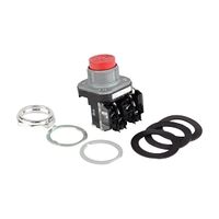 Allen-Bradley 800T PB 30.5mm FS Terminal Guard Extended Head Momentary Non Illuminated 1 N.O. Red