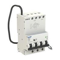NHP DIN-T Residual Current Breaker RCBO 10kA 3 Pole and Switched Neutral 32A D Curve 100mA Type A