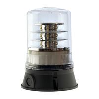 Moflash LED 400 Rotating Beacon 18 LEDS 80 to 120 RPM IP65 85 to 280V AC or DC Lens Clear