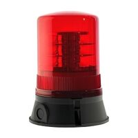 Moflash LED 401 Rotating Beacon 18 LEDS 80 to 120 RPM IP65 10 to 30V DC Lens Red