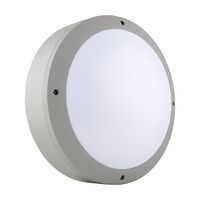 Stanilite Single Point Platinum Circular Lighting Bulkhead Fitting AC IP65 Motion Detection