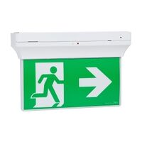 Stanilite Single Point Platinum Exit Lighting LED Edgelit Quickfit 1 Box Solution