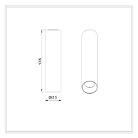 15w LED Surface Mounted Light Gold Tri Color