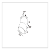 LED Track Head 12w Tri Color White 3 Wire