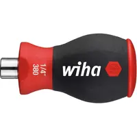 Screwdriver with bit magazine magnetic