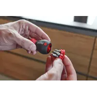 Screwdriver with bit magazine magnetic