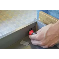 Screwdriver with bit magazine magnetic