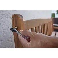 Bit ratchet 90 mm with thumb wheel 1/4" | 90 mm