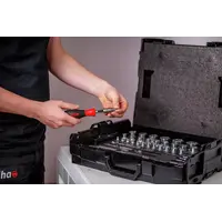 Nut driver and bit set 1/4" and 1/2"