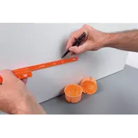 Electrician's Longlife® folding ruler, 2 m orange | 15 mm