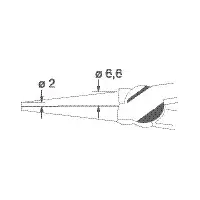 Long round-nose pliers Professional electric 160 mm | -