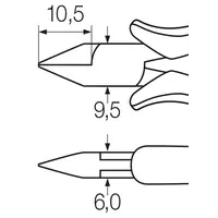 Professional ESD diagonal cutters 1 mm | 115 mm
