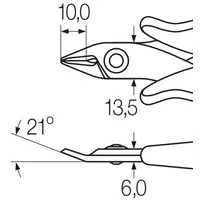 Electronic diagonal cutters x | 130 mm