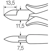 Professional ESD diagonal cutters 115 mm | -