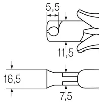 Professional ESD end cutting nippers 115 mm | -