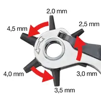 Professional revolving punch pliers 225 mm | 9"