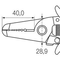 Electronic stripping pliers x | 165 mm