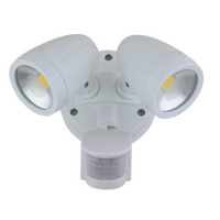 Twin Spotlight with Sensor - White