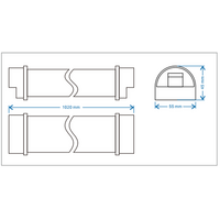 24V 1Metre Emergency Tube Batten