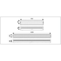 2ft T8 Tube Emergency Batten - Prismatic