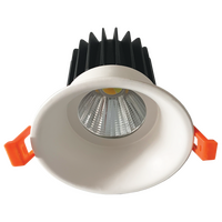 12W Fixed Spot COB Downlight - Black