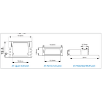 3m Strip Channel - Square