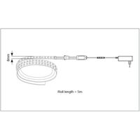 5m LED Strip - 3000K (incl 12V Driver)